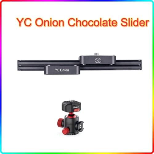 YC Onion Chocolate Slider Mini Manual Portable DSLR Dolly Camera Slider 9''/23cm Hydraulic Damping Slider for Video Shooting