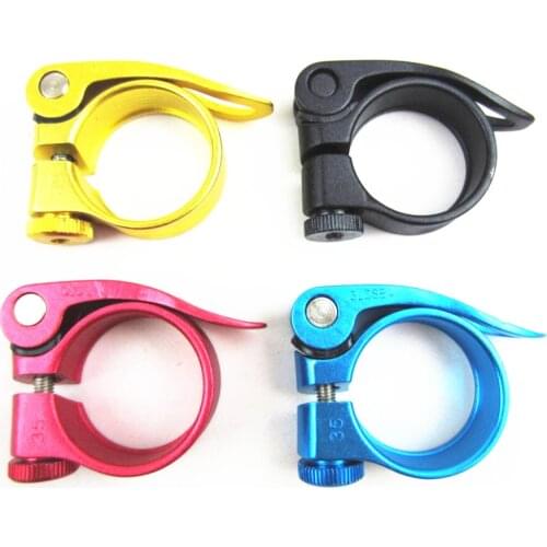 Aluminum Alloy mountain road bike bicycle seat post seatpost clip quick release lock bike parts diameter 35mm for 30.8/31.6mm