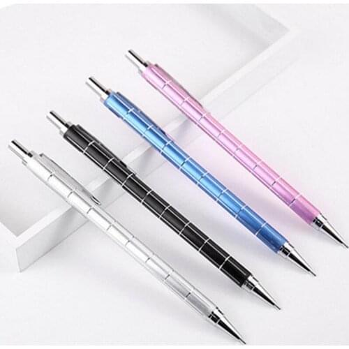 1pc Creative Metal Automatic Pen Children Students Can Replace The Core Pencil Gift Automatic Pencil School (Random Color)