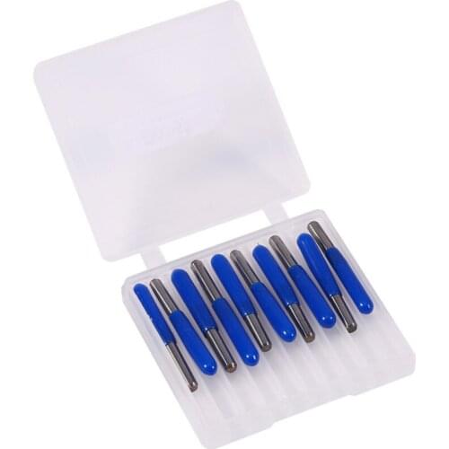10pcs 3.175mm Cemented Carbide Engraving CNC Bit Router Carving Tool 10 Degree
