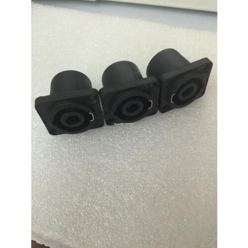 10pcs Good Quality Black Speakon 4 Pin Female Jack Compatible Audio Cable Connectors