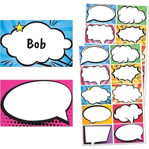 120Pcs Waterproof Colorful Name Tags Label Stickers for Hospital Kindergarten Classroom School Office Home