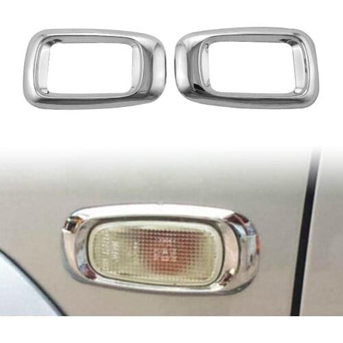 2x Chrome Door Signal Light Cover Trim For Toyota Land Cruiser Prado FJ120 2003 2004 2005 2006 2007 2008 2009 Car Accessories