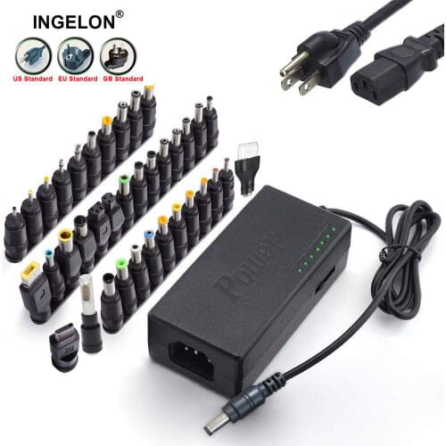 37pcs Universal Laptop Charger 96W Type C Adjustable Portable Lader 12v to 24v Power Supply for Macbook HP Dell Lenovo Notebook