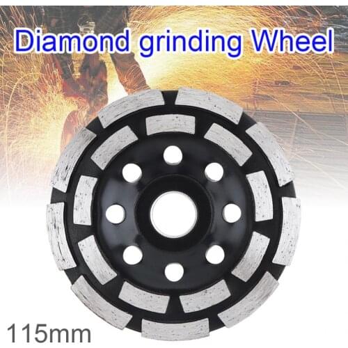115mm Diamond Double-row Electric Grinding Wheel Cutting Saw Blade Fit for Polishing Wall Surface / Grinding Concrete