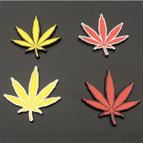 Car Sticker Leaf Metal Auto Styling Emblem Badge Vehicle Accessories For Opel Astra h g Corsa d Renault Captur Mitsubishi Labcer