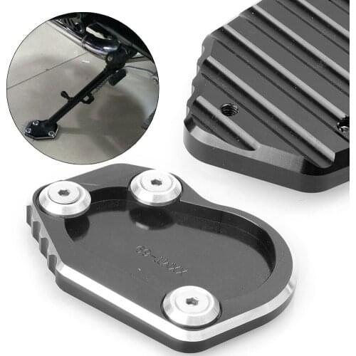 For BMW R1200 NINE T Large Kickstand Sidestand Pad Extension Enlarge Foot Side Plate 2014 2015 2016 2017 CNC Aluminum