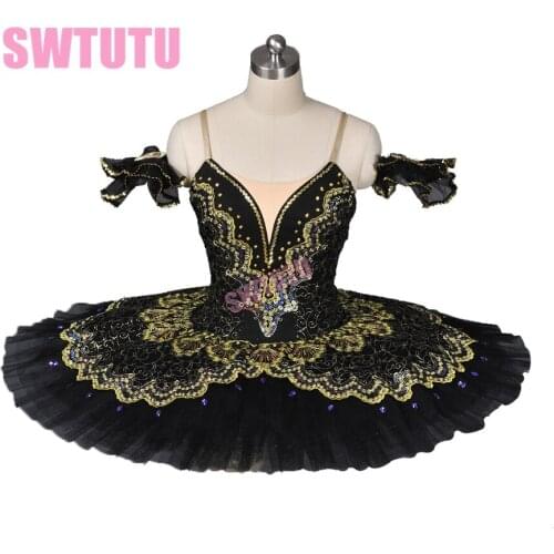 Adult black swan classical ballet tutu ballet costume, red professional ballet tutu,black ballet tutus performance BT8941