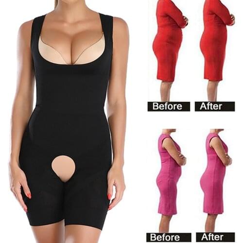 Women Full Body Shaper Waist Trainer Firm Tummy Control Thigh Slimmer Shapewear Reduce Fajas Corset Slimming Underwear Bodysuit