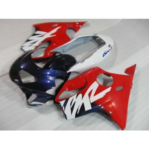 Red white blue Fairing kit for HONDA CBR600F4 99 00 CBR600 F4 1999 2000 CBR 600 F4 Injection mold Fairings set+7gifts HC02