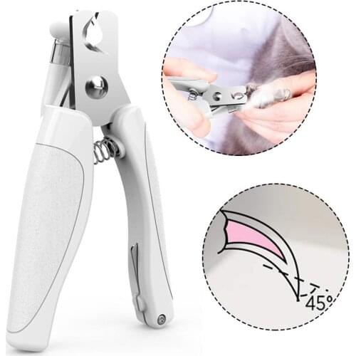 Pet Nail Clippers Professional Electric Rechargeable Cat Dog Nail Clipper Cutter with LED Light Claw Nail Scissors for Dogs Cats