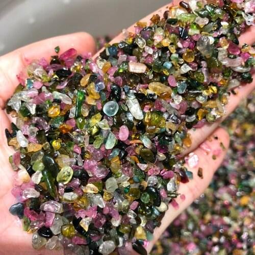 Small watermelon tourmaline stone gem crystal gravel tumbled tourmaline specimen 50g heart chakra stones pink green tourmaline
