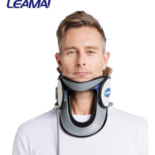 Medical Inflatable Cervical Collar Tractor Upper Back Neck Massager Pain Relief Household Neck Traction Device Home Use Tool