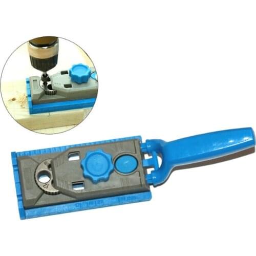 Multi-function Jig Pocket Hole Drill Round Tenon Locator Carpenter Tool