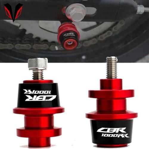 Logo 'CBR1000RR' Motorcycle 8MM Swingarm Slider Stand Spools For Honda cbr 1000 rr 2004-2017 Accessories 2006 2007 2008 2009