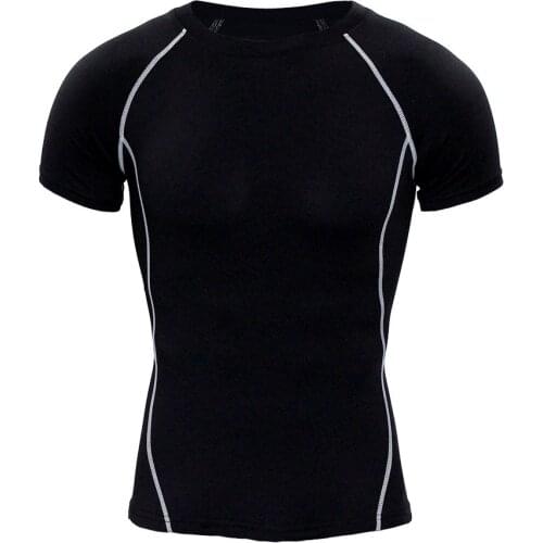No.8 Fitness Workout Top Running Shirts Men