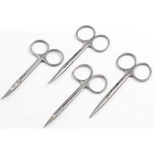 Ophthalmology Scissors, Stitching Scissors, Double Eyelid Cosmetic Surgery Equipment, Eye Scissors Stainless Steel Blunt Tip 10c