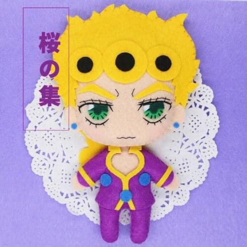 JoJos Bizarre Adventure Anime Handmade DIY Key Ring Pendant DIY Material Package Assemble By Cutting And Sewing