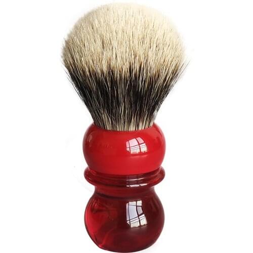 Dscosmetic queen red handle 2band badger hair shaving brush for man wet shave