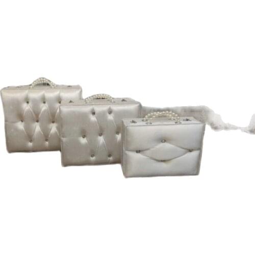 Jewelry Storage Box Home Decoration Avangarde Lux Dowry Crate Set Avangarde Lux Gemstone Sandık Dower chest