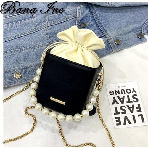 Abay Box Shape PU Leather Crossbody Bags For Women 2021 Drawstring Sweet Shoulder Handbags Female Travel Summer Cross Body Bag