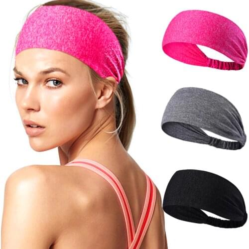 1pcs on sale Womens Yoga Hair Band sports Headband Women men Turban Head Hair Band Wide Elastic headwrap