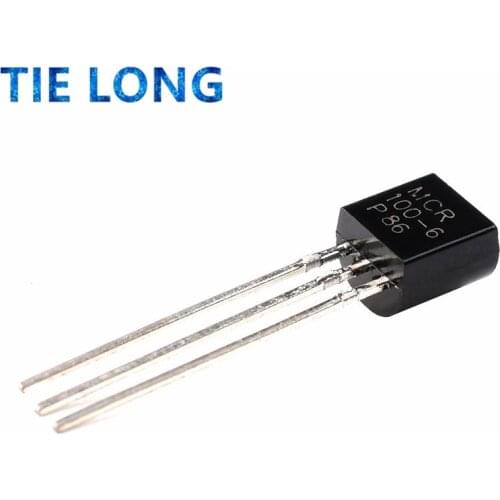 10pcs/lot MCR100-6 100-6 TO-92 0.8A/400V One-way SCR triode