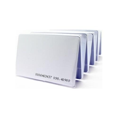 100 pcs/lot) 125Khz RFID EM4100 Thin Proximity Smart EM ID Card with Serial No. for Access Control Read only