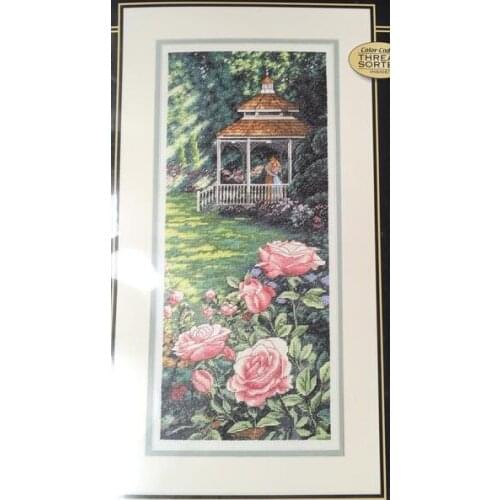 14/22/25ct Beautiful Lovely Counted Cross Stitch Kit Paradise Found Rose Park Garden Kiss Lover dim 35207