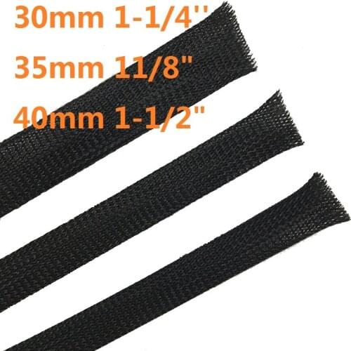 30mm 1-1/4'' 35mm 11/8" 40mm 1-1/2" flame retardant nylon PET telescopic line tube Cable Wire protection sleeve flexible conduit