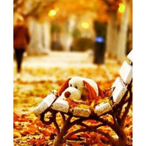 5D DIY Diamond Painting Landscape Painting Square Round Diamond Embroidery Park Chair Picture Mosaic Home Decoration Gift WG2757