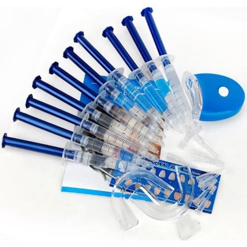 Free fast shipping 35% Carbamide Peroxide gel home teeth whitening kits, 10pcs teeth whitening gel in tooth bleaching kit