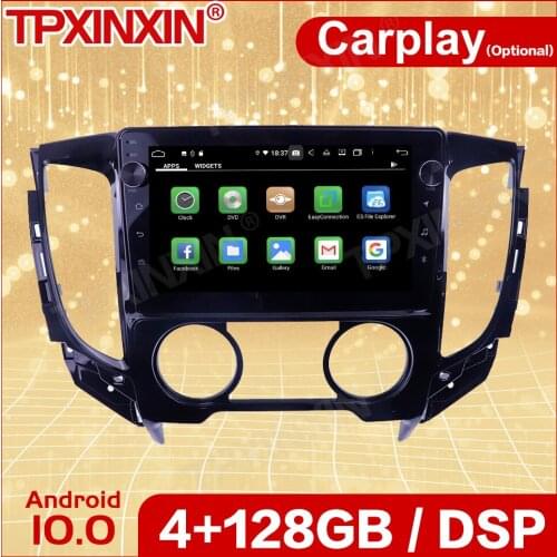 Wireless Carplay Car Android Stereo Receiver For Mitsubishi Triton 2018 2019 2020 Radio Audio Recorder Head Unit Player Screen