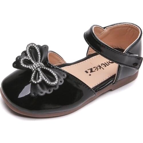 2021 Girl Baby Shoes Sweet Soft Bottom Non-slip Princess Shoes Rhinestone Bow Girl Summer Sandals