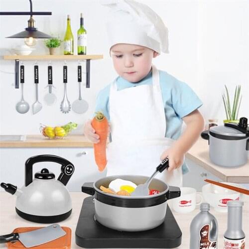 Baby Gifts Shining Kitchen Toy Pretend Play Toys Baby Cut Fruit Set Cooking Kitchen Boys and Girls 3-6 Years Kids Kitchen Set