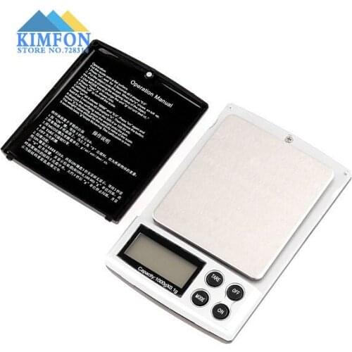 DHL Fedex 100pcs/lot 1000g X 0.1g / 1000g/0.1 Mini Electronic Digital Balance Pocket Jewelry Gold Weighing Scale