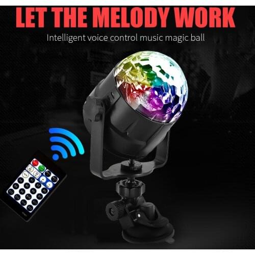 With Remote Control Fantastic USB Disco Light Rotating Disco Lights Christmas Decor Ball Luminous LED Disco Ball