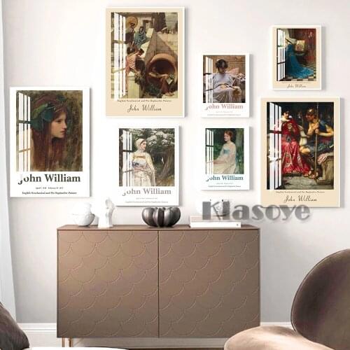 John William Waterhouse Classical Mythology Female Character Poster Mystical Style Art Print Wall Picture Romanticism Home Decor