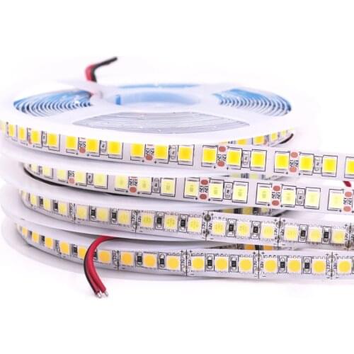 DC12V LED Strip Natural / Warm White 2835 5050 5054 120 240leds/m Flexible Rope Ribbon Tape Light Lamp 5m