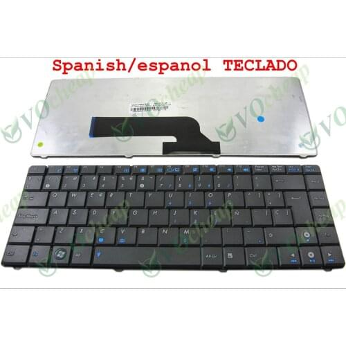 New Laptop keyboard for Asus K40 K40AB K40AF K40C K40ID K40IE K40IJ K43S K43SJ K43SV K43U Black Spanish/espanol (SP) V090462AK1