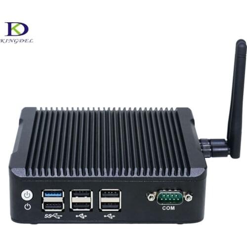 Newest slim computer Intel Quad Core Celeron J1900 Fanless mini pc windows 7 HDMI VGA LAN htpc tv box 2.0GHz Wifi desktop pc