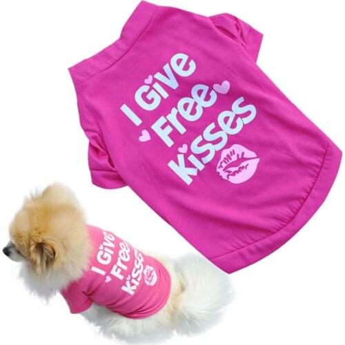 2018 New Cute Pet Dog Clothes Summer T-shirt Soft Dogs Clothes Pet Cat Clothing Puppy Cotton Shirt Casual Coats For Small Dog