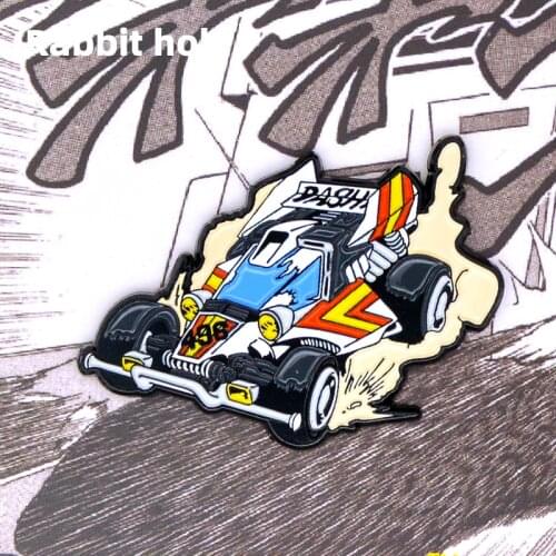 Lets & Go!! Hand-made Anime Metal Badges Emperor Superstar 4WD Badge Brooch Pins Nostalgic Collection Metal Toy Brooch