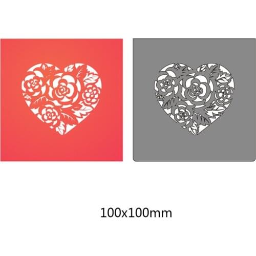 Cutting Dies flower heart Metal for DIY Scrapbooking Embossing heart Stencil Paper Cards album Crafts Diecuts New design