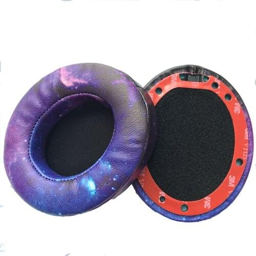 Starry Blue Replacement Ear Pads, Galaxy Earpads Cushions for Beats by dr dre Studio 2.0 Studio 3 B0500 B0501 Wireless headphone