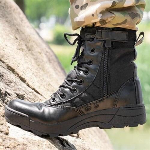 Special Force Tactical Boots Men Desert Combat Army Boots Military Shoes Outdoor Hiking Ankle Boots Male Work Safty Shoes