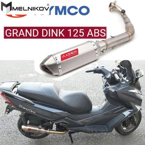 Scooter Exhaust For Kymco Grand Dink 125 125CC ABS Exhaust Full System Motorcycle Slip On With DB Killer