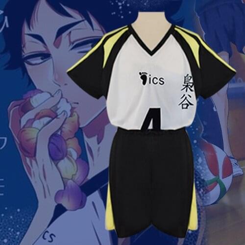 Japan Anime Haikyuu Cosplay Costume Unisex Fukurodani Academy Volleyball Club Akaashi Keiji Bokuto Koutarou Tops Shorts Jersey