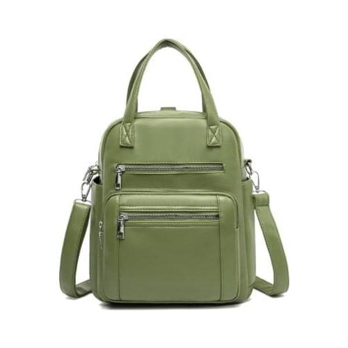 Female Backpack Designer High Quality Leather Women Bag Fashion School Bags Girl Red Bagpack Tassel Multifunction Bag Waterproof