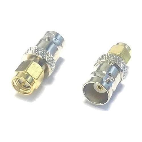 1PC BNC Female switch SMA Male Connector Straight RF Coax Adapter Converter Wholesale Fast Shipping